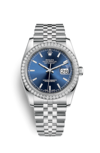 Datejust 36 Stainless Steel Diamond / Jubilee / Blue
