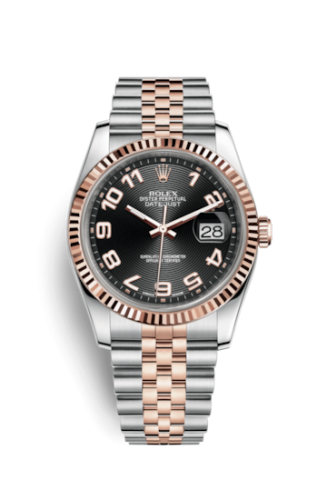 Datejust 36 Rolesor Everose Fluted / Jubilee / Black Arabic