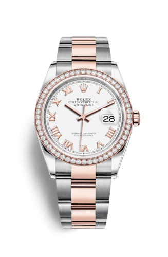 Datejust 36 Stainless Steel / Everose / Diamond / White Roman / Oyster