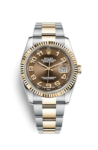 Datejust 36 Rolesor Yellow Fluted/ Oyster / Bronze Arabic
