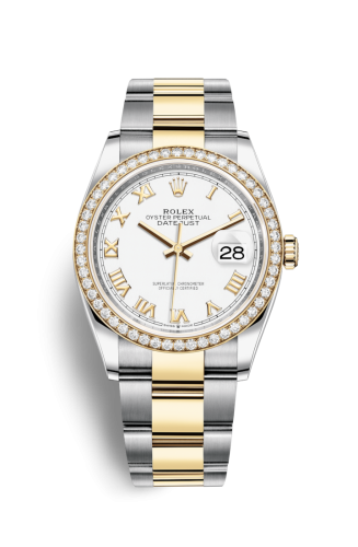 Datejust 36 Stainless Steel / Yellow Gold / Diamond / White Roman / Oyster