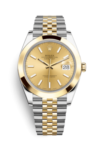 Datejust 41 Rolesor Yellow Smooth / Jubilee / Champagne