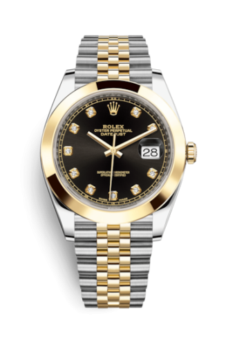 Datejust 41 Rolesor Yellow Smooth / Jubilee / Black - Diamond