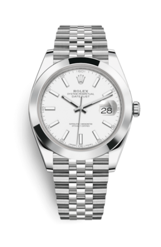 Datejust 41 Stainless Steel Smooth / Jubilee / White