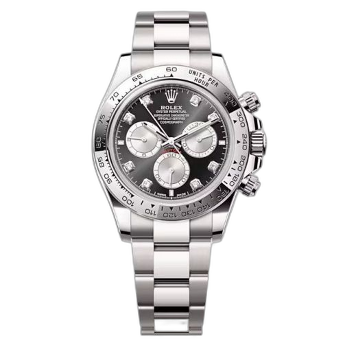 Cosmograph Daytona White Gold / Black - Steel - Diamond / Oyster