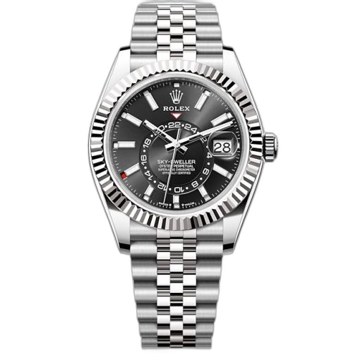 Sky-Dweller Stainless Steel - White Gold / Black / Jubilee