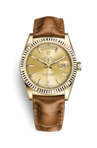 Day-Date 36 Yellow Gold / Strap / Champagne