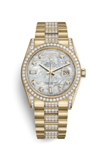 Day-Date 36 Yellow Gold Diamonds / President Diamonds / MOP