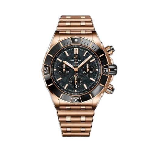 Super Chronomat B01 44 Red Gold / Black MOP / Rouleaux