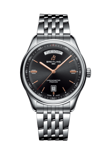 Premier Automatic Day & Date 40 Stainless Steel / Black / Bracelet
