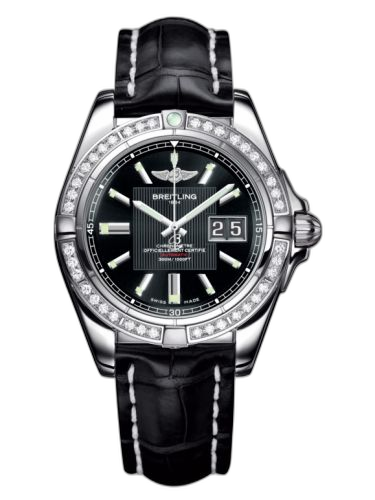 Galactic 41 Stainless Steel / Diamond / Trophy Black / Croco