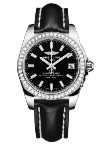 Galactic 36 Stainless Steel / Diamond / Trophy Black / Calf