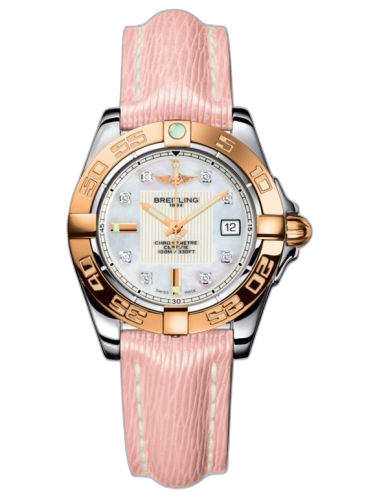 Galactic 32 Stainless Steel / Rose Gold / Pearl Diamond / Sahara