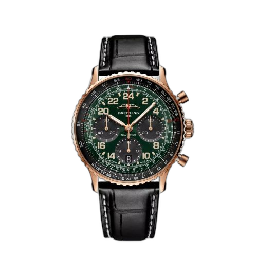 Navitimer B12 Chronograph 41 Cosmonaute Red Gold / Green