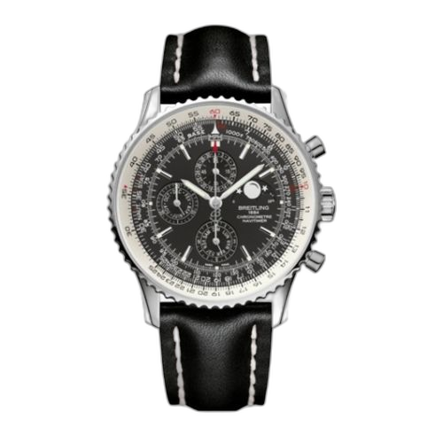 Navitimer 1461 Stainless Steel / Black / Calf / Pin