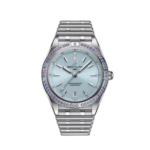 Chronomat Automatic 36 Stainless Steel - White Gold / Ice Blue / South Sea / Bracelet