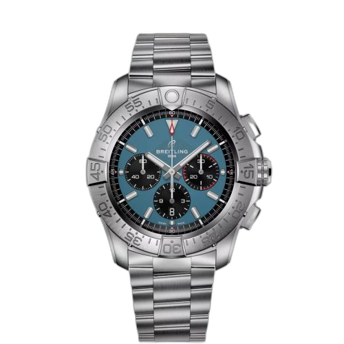 Super Avenger B01 Chronograph 46 Titanium / Blue / Bracelet