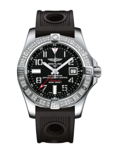 Avenger II GMT Stainless Steel / Diamond / Volcano Black / Rubber