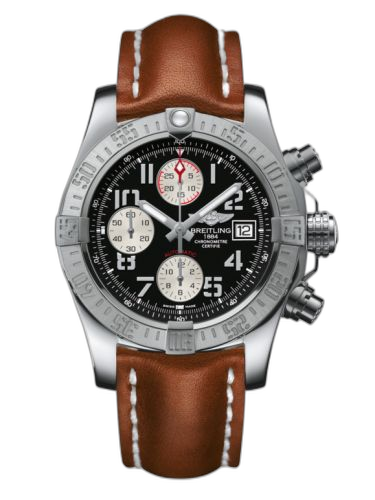 Avenger II Stainless Steel / Volcano Black / Calf