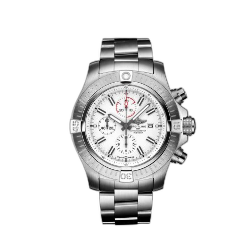 Avenger Chronograph 48 Stainless Steel / White / Bracelet