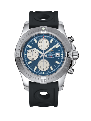 Colt Chronograph Automatic Stainless Steel / Mariner Blue / Rubber / Pin