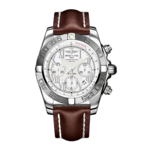 Chronomat 44 Stainless Steel / White - Roman / Calf