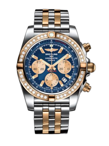 Chronomat 44 Stainless Steel / Rose Gold / Diamond / Metallica Blue / Bracelet