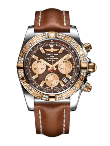 Chronomat 44 Stainless Steel / Rose Gold / Diamond / Metallica Brown / Calf