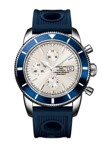 Superocean Heritage 46 Chronograph Stainless Steel / Blue / Stratus Silver / Rubber