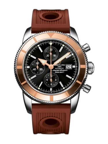 Superocean Heritage 46 Chronograph Stainless Steel / Red Gold / Black / Rubber