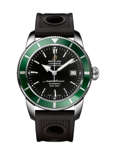 Superocean Heritage 42 Stainless Steel / Green / Volcano Black / Rubber