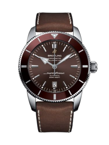 Superocean Heritage II 46 Stainless Steel / Bronze / Bronze / Rubber Leather