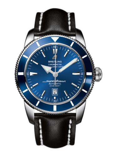 Superocean Heritage 46 Stainless Steel / Blue / Blue / Calf