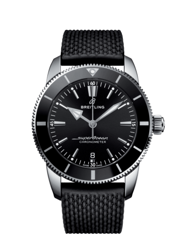 Superocean Heritage II B20 Automatic 44 Stainless Steel / Black / Rubber / Folding