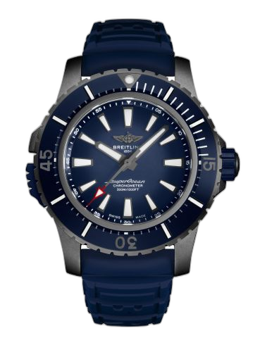 Superocean II 48 Titanium / Blue / Rubber / Pin