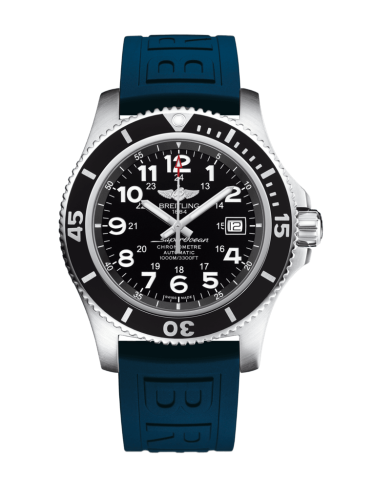 Superocean II 44 Stainless Steel / Black / Volcano Black / Rubber / Pin