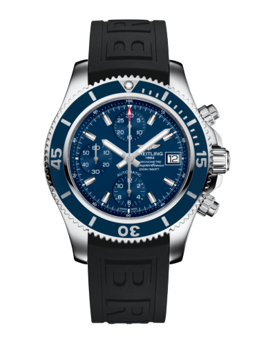 Superocean Chronograph 42 Stainless Steel / Blue / Rubber / Pin