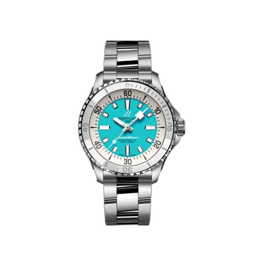 SuperOcean Automatic 36 Stainless Steel / Turquoise / Bracelet