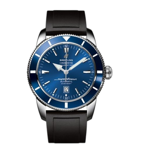 Superocean Heritage 46 Stainless Steel / Blue / Blue / Rubber