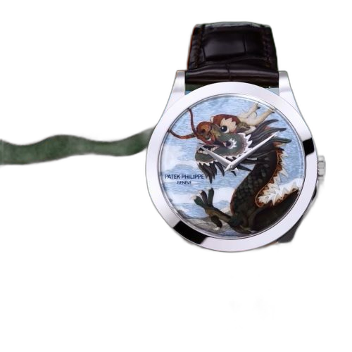 Calatrava 5089 White Gold / Dragon
