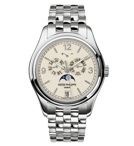 Annual Calendar 5146 White Gold / Cream / Bracelet