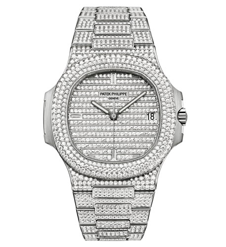 Nautilus 5719 White Gold Full Diamond