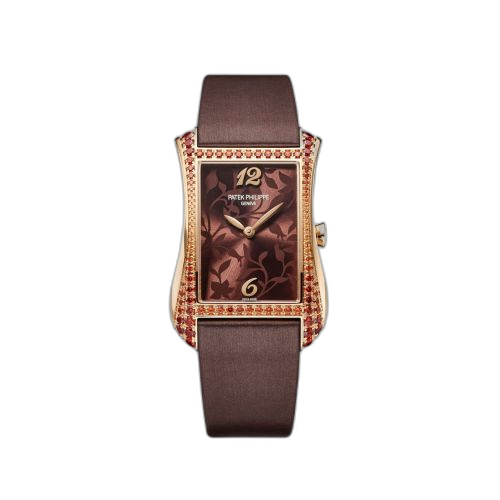 Gondolo Serata Rose Gold - Spessartite / Brown Floral