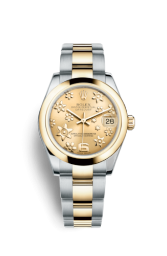 Datejust 31 Rolesor Yellow Domed / Oyster / Champagne Floral