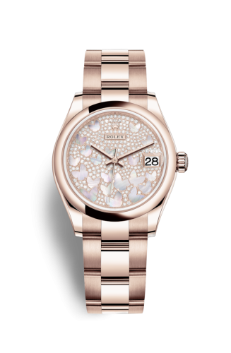 Datejust 31 Rose Gold / Domed / Butterfly / Oyster