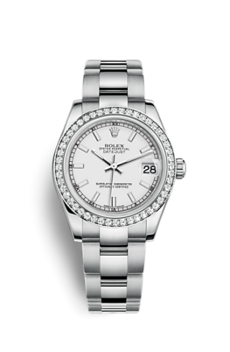 Datejust 31 Stainless Steel Diamond / Oyster / White