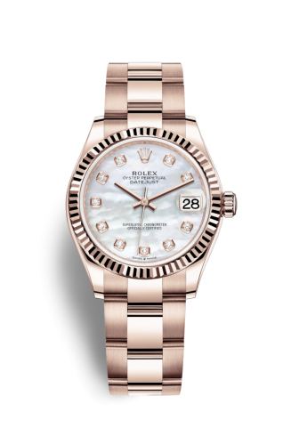 Datejust 31 Rose Gold / Fluted / MOP / Oyster