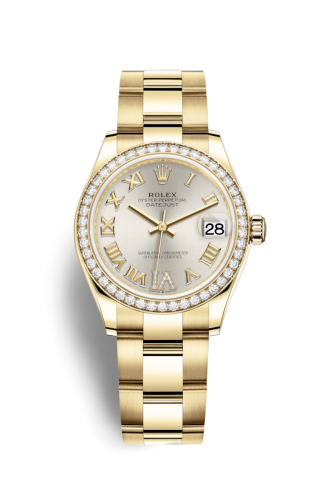 Datejust 31 Yellow Gold / Diamond / Silver - Roman / Oyster