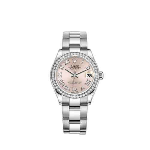 Datejust 31 Stainless Steel Diamond / Oyster / Pink - Roman