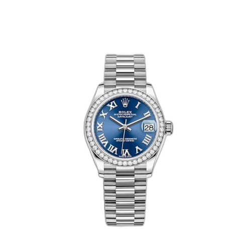 Datejust 31 White Gold / Diamond / Blue - Roman